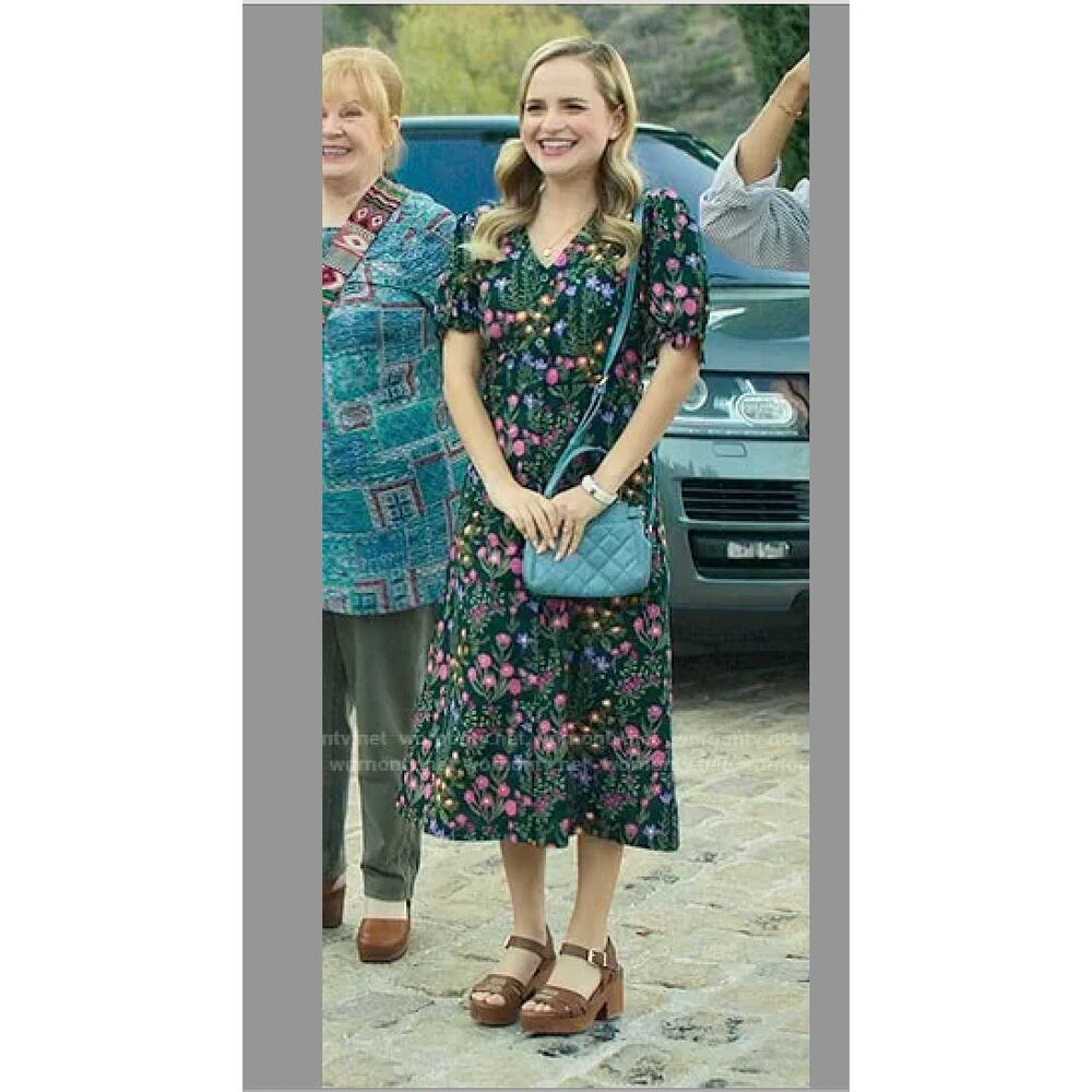 Princess Highway x ModCloth Wildflower Linen Blend Midi Dress NWOT US 12 Large - Picture 12 of 12